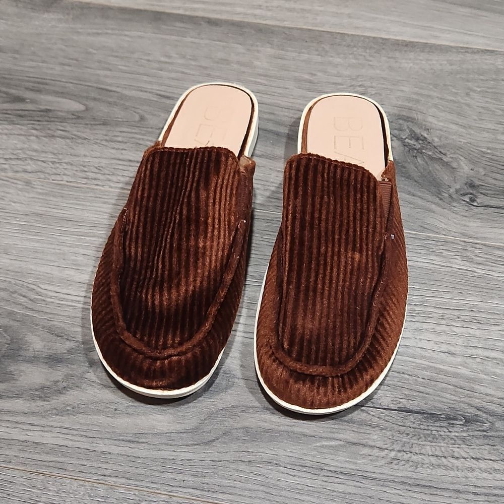 Brown Corduroy Velvet Beach By Matisse Kozy Flats